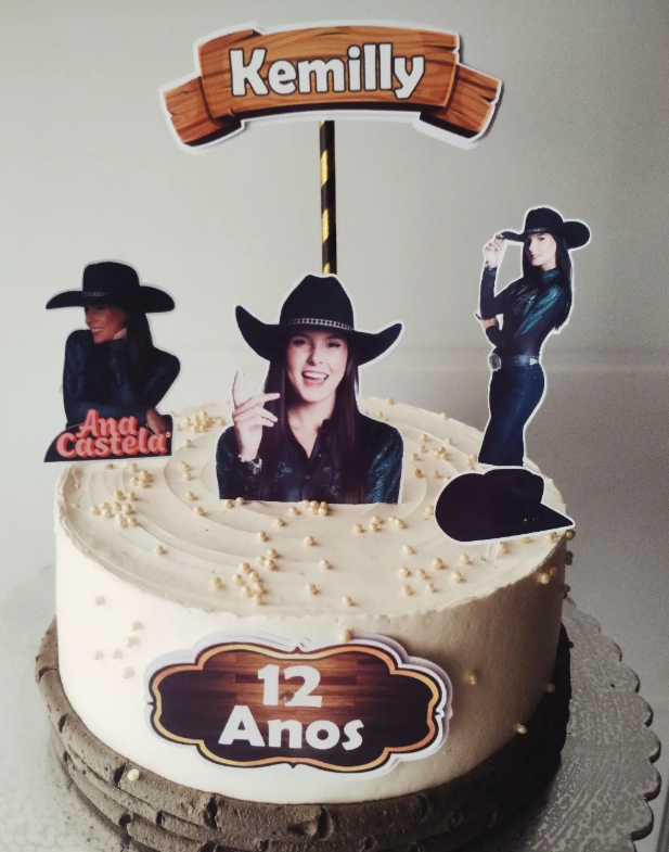 Bolo decorado Jhiu Meireles